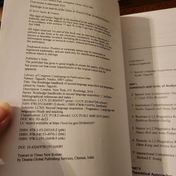 The Routledge Handbook of Second Language Acquisition & Pragmatics Naoko Taguchi - Picture 4 of 5